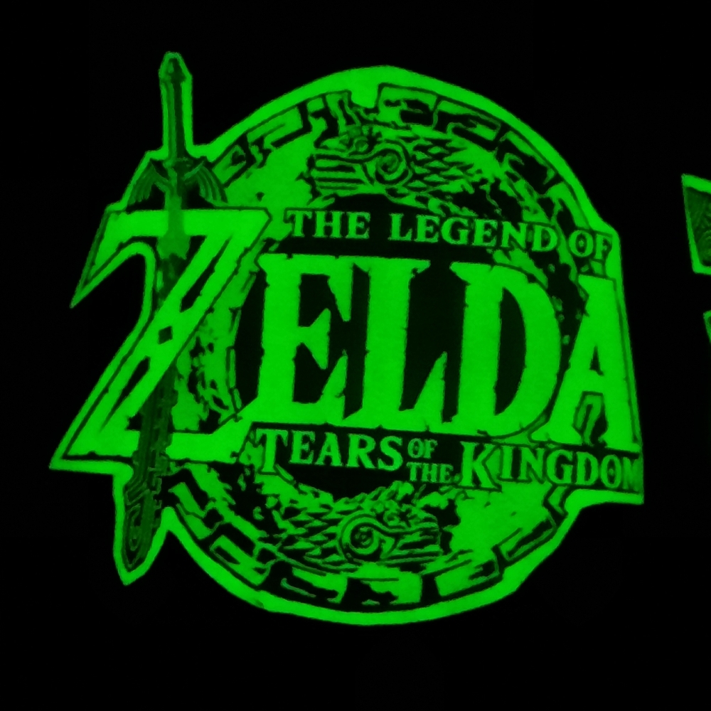 Vans Custom Glow in the dark Zelda Tears of the Kingdom black leather shoes 8.5 - Picture 9 of 16